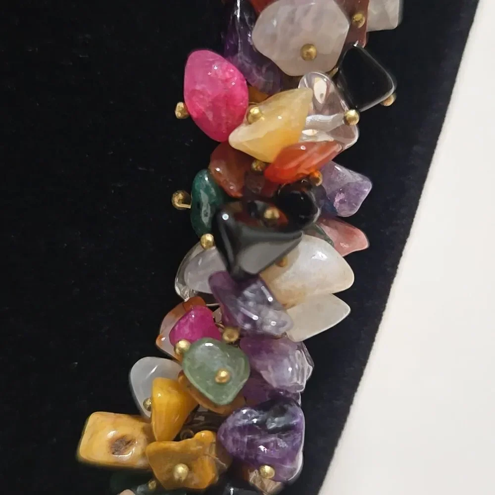 Handmade Multiple Semi Precious Stone Necklace